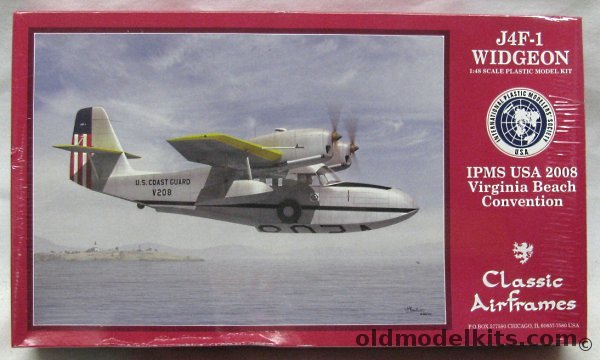 Classic Airframes 1/48 Grumman J4F-1 Widgeon - US Coast Guard Salem Air Station 1943 / USCG Brooklyn Air Station 1943 / San Francisco Air Station 1943 / Elizabeth City Air Station 1943 (J4F1), S001 plastic model kit